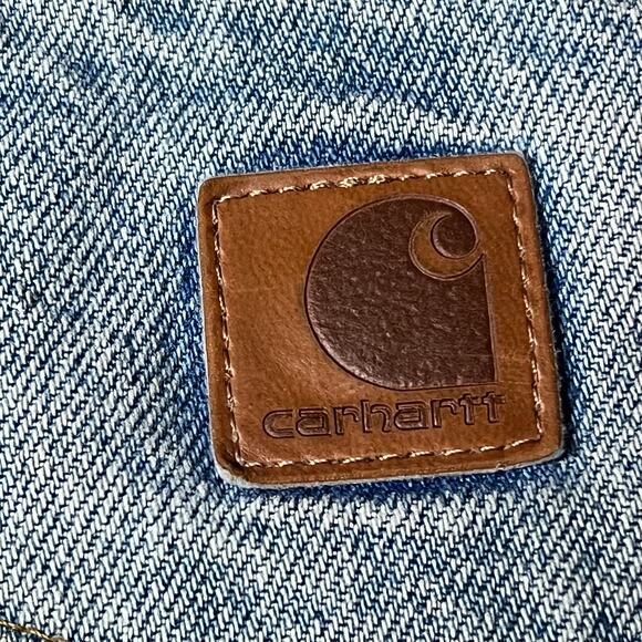 Carhartt B171 Relaxed Fit Jeans 36x34 Light Wash Distressed Workwear Denim - Picture 4 of 16